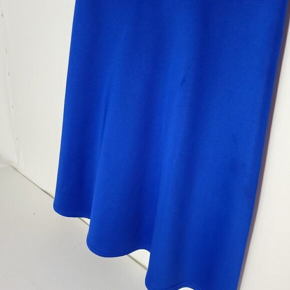 Intense Cobalt Sleeveless Beaded A-Line Dress - Picture 12 of 12